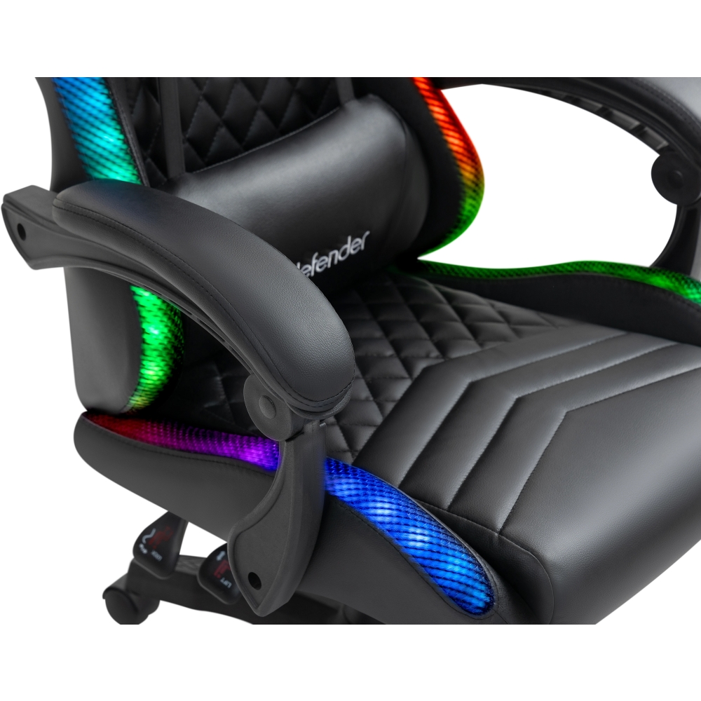 Игровое кресло Defender Core, Черный детальное изображение - 10