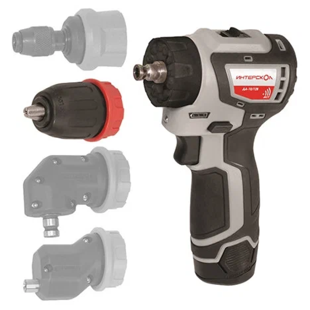 Аккумуляторная дрель-шуруповерт Интерскол ДА-10/12В 36 КомбиМАКС 687.2.2.77, 36 Нм, 12 В детальное изображение - 1