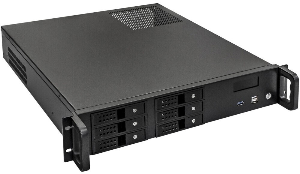 Серверный корпус ExeGate Pro 2U480-HS06/500ADS, 500 Вт, Черный детальное изображение - 1