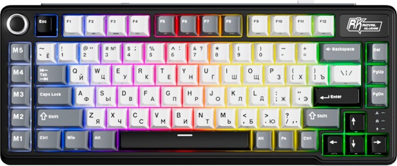 Клавиатура Royal Kludge L75, Cream Switch, Черный детальное изображение - 8