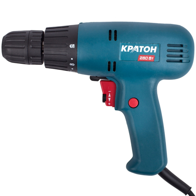 Сетевая дрель-шуруповерт Кратон ESDD-280/16 3 02 01 028, 220 В, 14 Нм, 280 Вт детальное изображение - 1