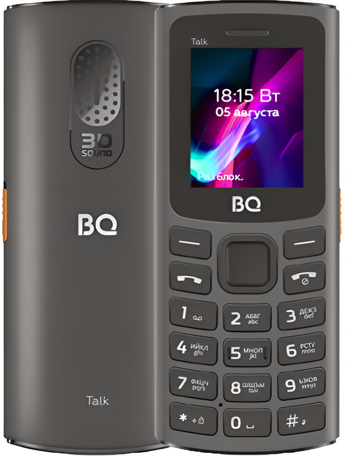 Мобильный телефон BQ 1862 Talk, 64 Мб, Черный, Mini SIM + Nano SIM №3