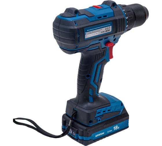 Аккумуляторная Дрель-шуруповерт Кратон BCD18-OFA SET 11 01 072, 50 Нм, 18 В детальное изображение - 3