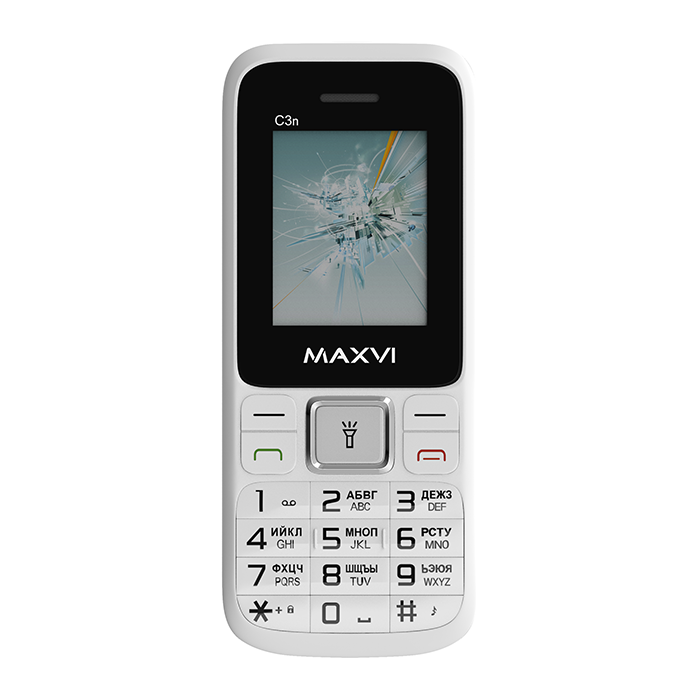 Мобильный телефон MAXVI C3n, 32 Мб, Белый, Dual mini-SIM детальное изображение - 8