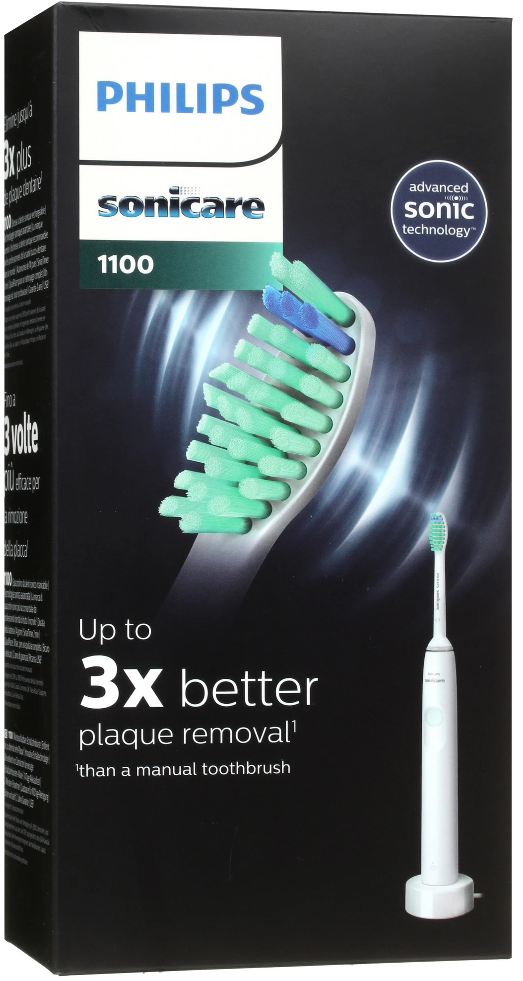 Электрическая зубная щетка Philips Sonicare 1100 Series, Белый детальное изображение - 6