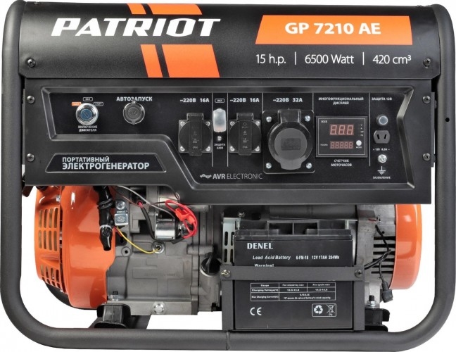 Генератор бензиновый PATRIOT GP 7210 AE 474101590, 6 кВт, Черный детальное изображение - 16