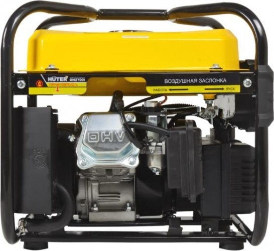 Генератор бензиновый HUTER DN2700i 64/10/6, 2.2 кВт, Желтый детальное изображение - 3