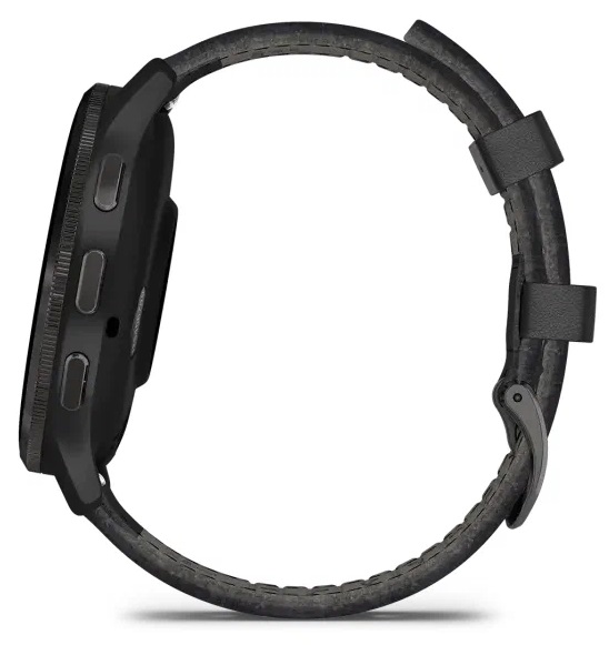 Смарт-часы Garmin Venu 3, Черные с серым безелем и кожаным ремешком детальное изображение - 3
