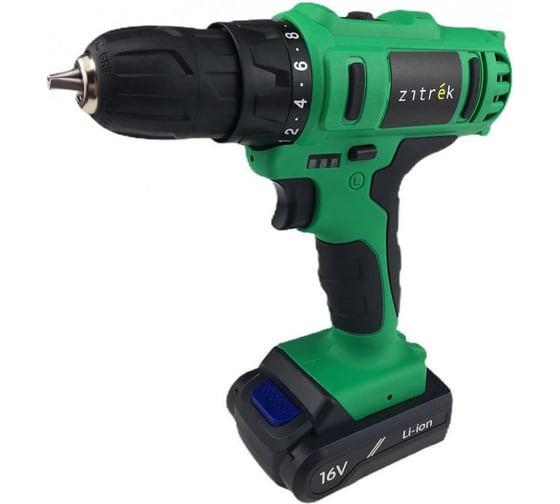 Аккумуляторная дрель-шуруповерт Zitrek Greenpower 16-Li 063-4075, 32 Нм, 16 В детальное изображение - 1