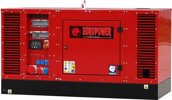 Генератор дизельный EUROPOWER EPS 44 TDE 981114413-S58, в кожухе, 32 кВт, Красный №1