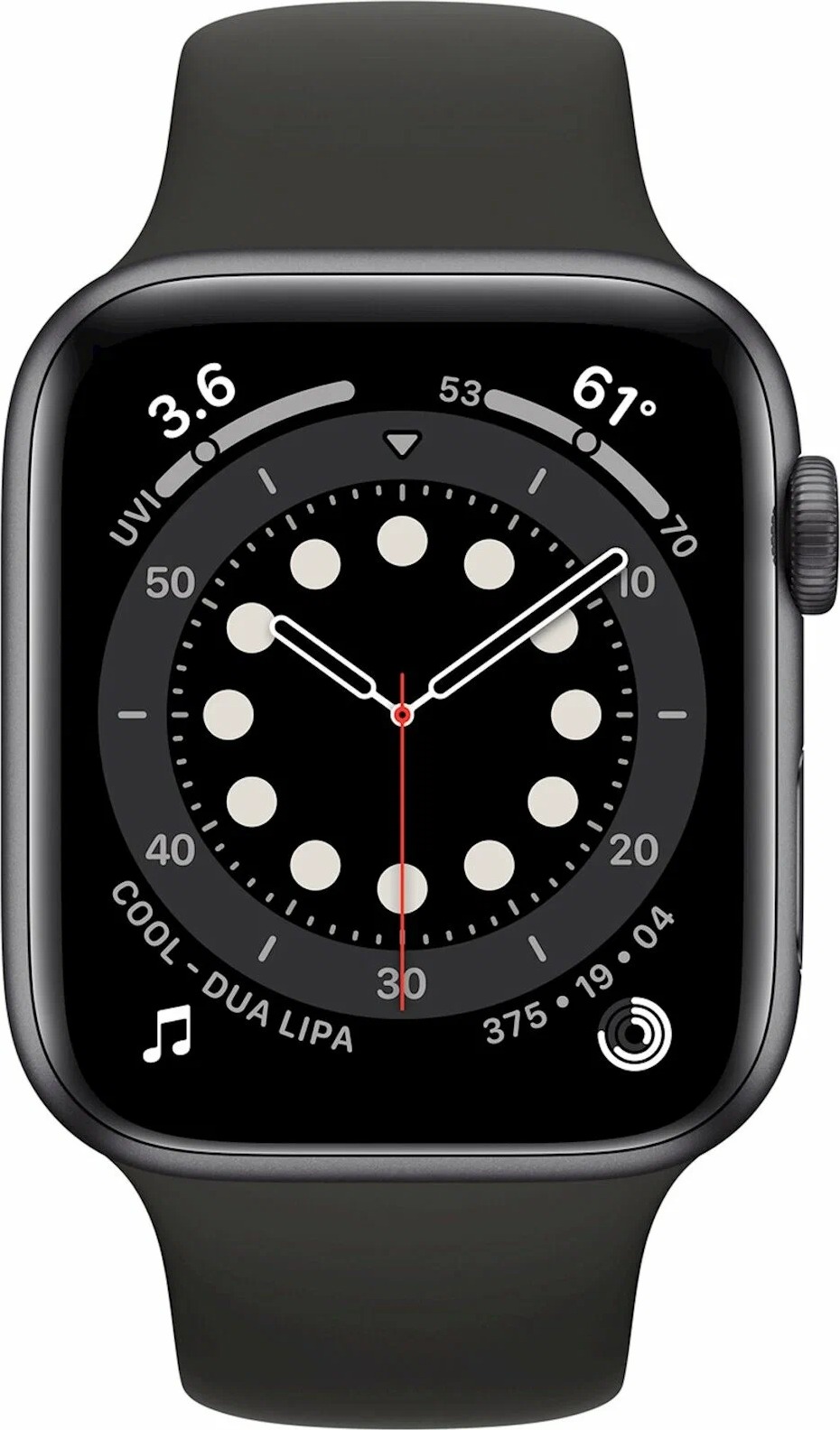 Смарт-часы Apple Watch 6 Aluminum, 40 мм, Серый, Sport Band детальное изображение - 2