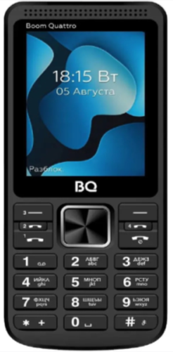 Мобильный телефон BQ 2455 Boom Quattro, 32 Мб, Черный, Mini-SIM детальное изображение - 3