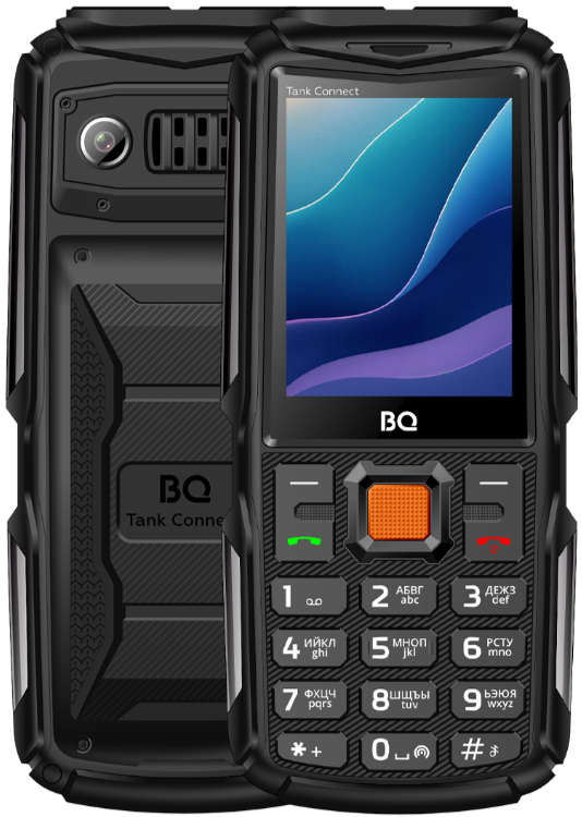 Мобильный телефон BQ 2430L Tank Connect, 32 Мб, Камуфляж/Черный, Mini-SIM + nano-SIM детальное изображение - 3