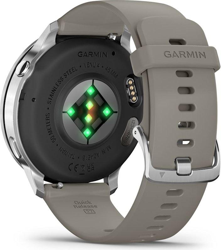 Смарт-часы Garmin Venu 4 45 мм, Серебряный с серым ремешком детальное изображение - 7