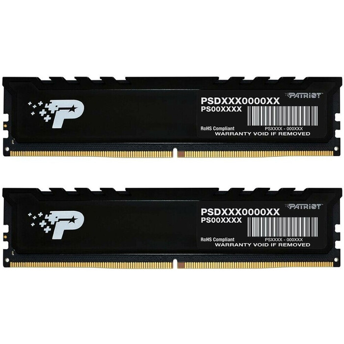 Оперативная память Patriot Signature Premium DDR5 4800MHz, PSP516G4800KH1, 2x8 Гб KIT, 16 Гб №1