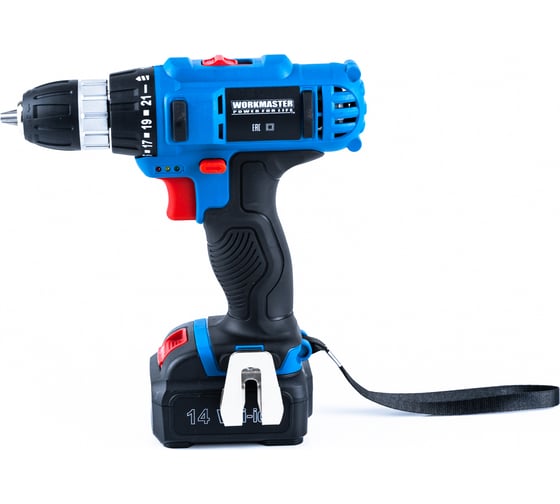 Аккумуляторная дрель-шуруповерт WorkMaster АШ-14ЛА, 14.4 В, 26 Нм, 1,5 А·ч детальное изображение - 1