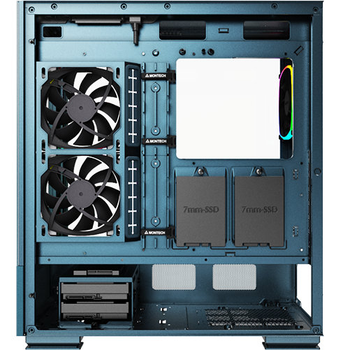 Корпус MONTECH SKY TWO MOROCCO, Синий детальное изображение - 5