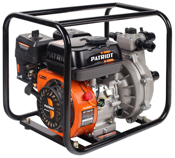Насос Patriot MP 1560 SH, 330 л/мин, 40 мм, напор 60 м, d=38 мм, 4050 Вт, Оранжевый №1