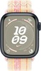 Умные часы Apple Watch Series 9 Midnight Aluminum Case GPS + Cellular with Nike Sport Band Starlight/Pink, 41 mm, Звездный/Розовый вариант - 2