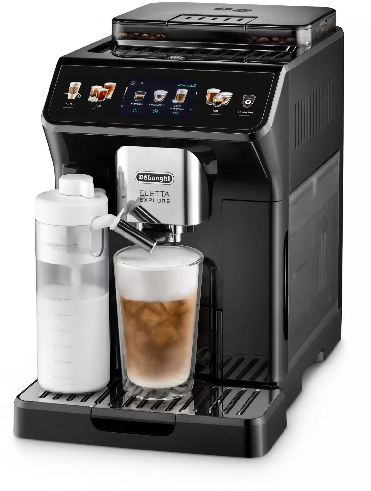Кофемашина Delonghi Eletta Explore ECAM450.55.G, Черный детальное изображение - 2