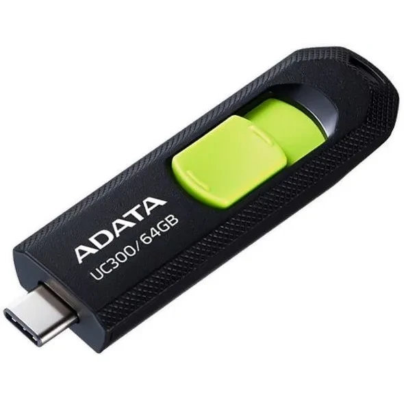 USB Flash накопитель ADATA UC300 64 ГБ, черный детальное изображение - 1