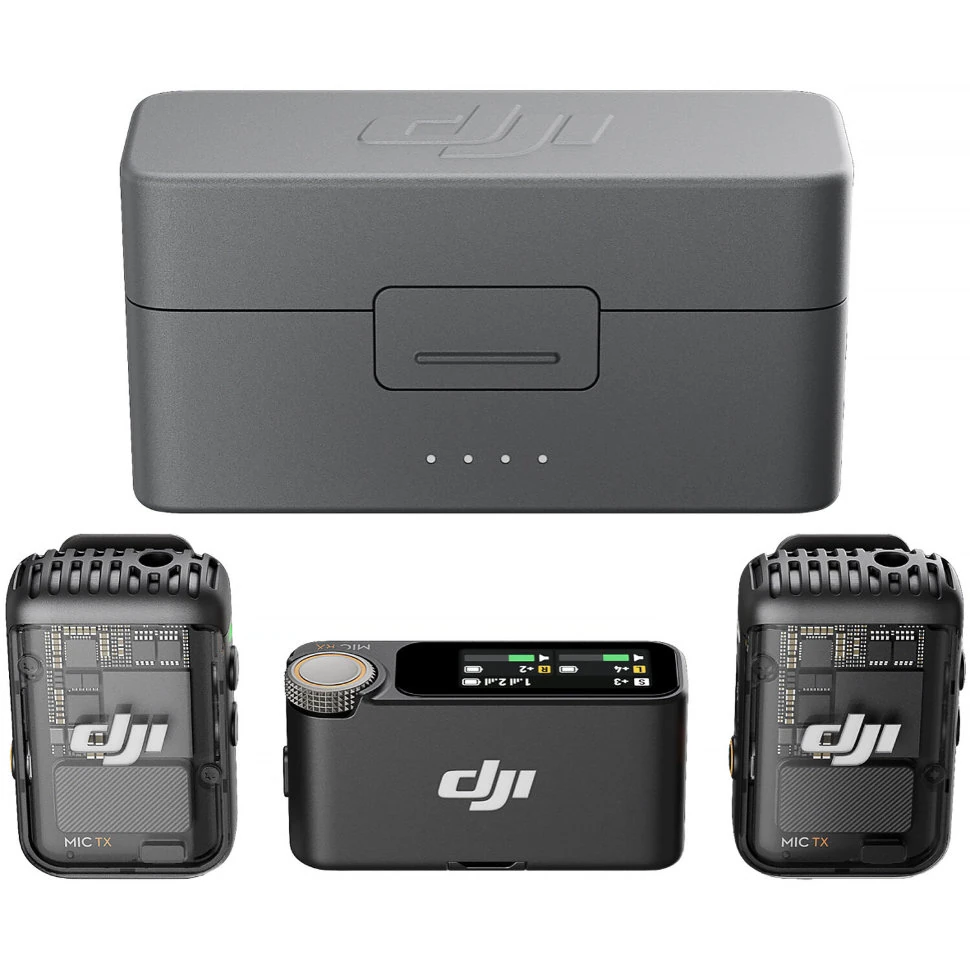 Радиосистема DJI Mic 2 (RX + 2TX), Черный детальное изображение - 2