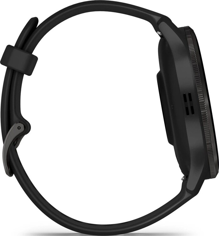 Смарт-часы Garmin Venu 3, Черные с серым безелем и кожаным ремешком №3