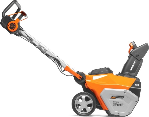 Снегоуборщик аккумуляторный Daewoo DAST 6042Li SET, 42 В, Оранжевый/Серый детальное изображение - 7