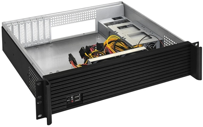 Серверный корпус ExeGate Pro 2U350-01/1U-1000ADS, 1000 Вт, Черный №2