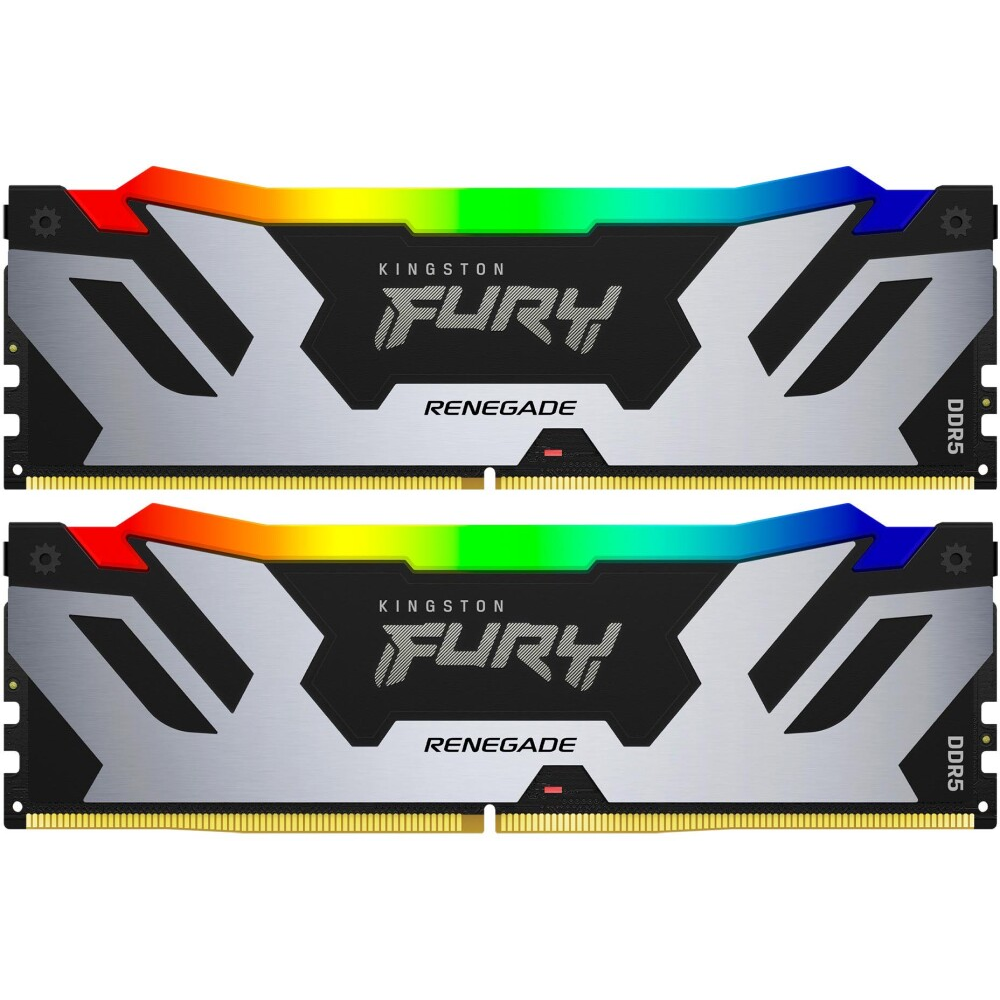 Оперативная память Kingston Fury Renegade Silver RGB DDR5 7600MHz, KF576C38RSAK2-32, 2x16 Гб KIT, 32 Гб детальное изображение - 1