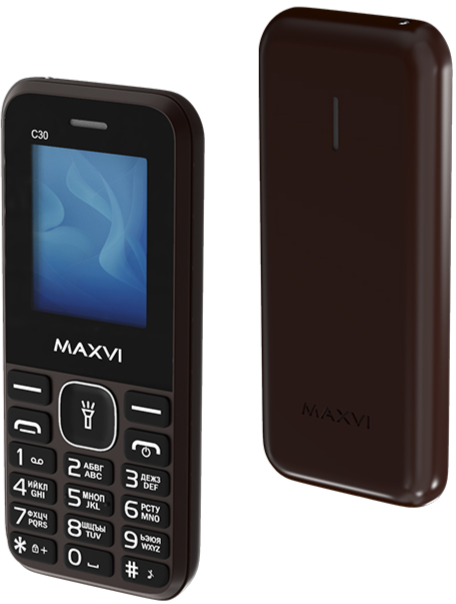 Мобильный телефон MAXVI C30 (без З\У), 32 Мб, Синий, Dual mini-SIM детальное изображение - 2