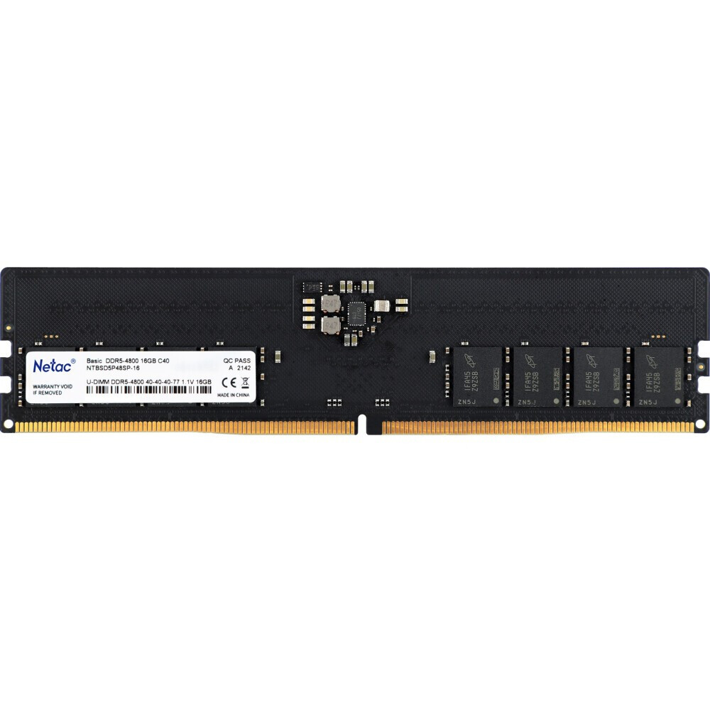 Оперативная память Netac Basic DDR5 5600MHz, NTBSD5P56SP-16, 16 Гб детальное изображение - 1