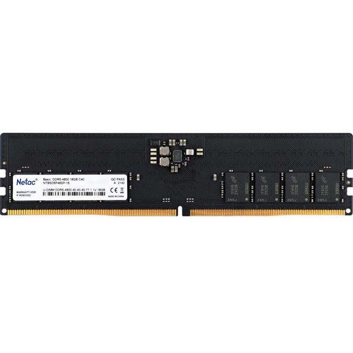Оперативная память Netac Basic DDR5 5600MHz, NTBSD5P56SP-16, 16 Гб №1