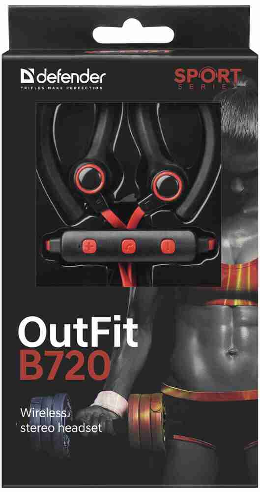 Беспроводные наушники Defender OutFit B720, Красный №2