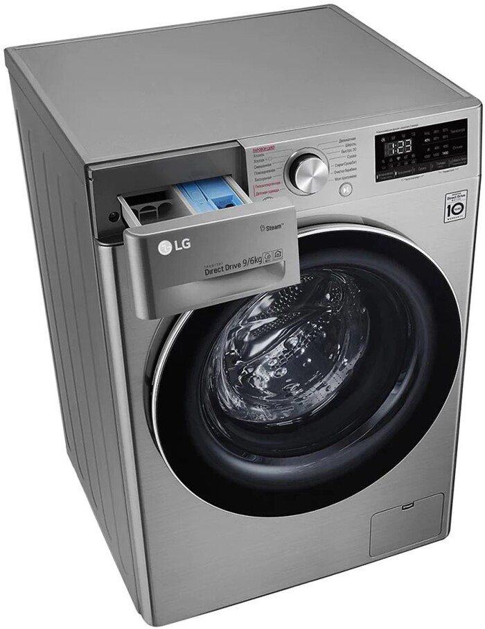 Стиральная машина LG AI DD F4V5VG2S, Серебристый №4