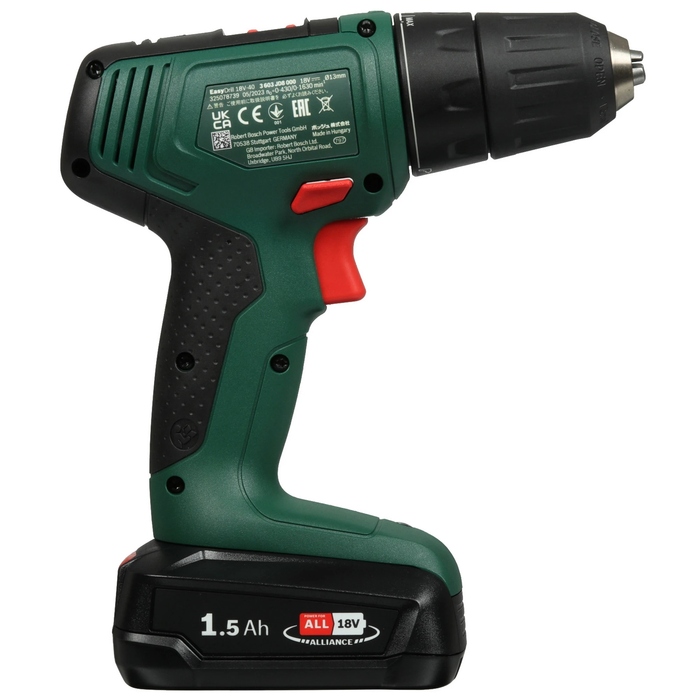 Аккумуляторная дрель-шуруповерт Bosch Easydrill 18V-40, 18 В, 40 Нм, 1.5 А·ч, 06039D8002 №3
