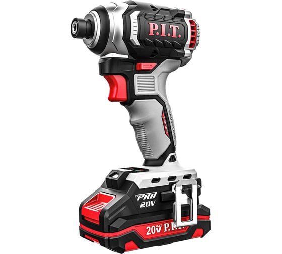 Винтоверт аккумуляторный бесщёточный P.I.T. IMPACT 20В, 170Нм, 3ск, HEX 1/4