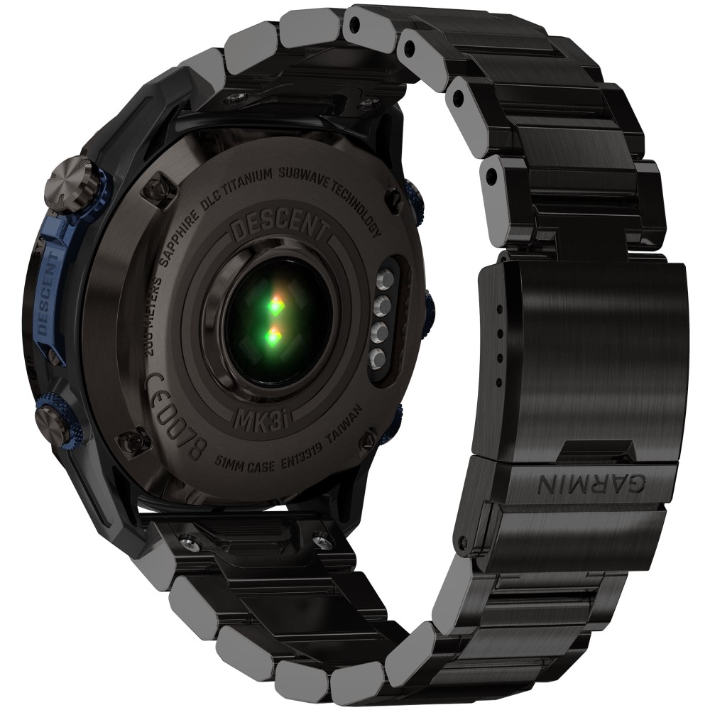 Смарт-часы Garmin Descent Mk3i, 51 мм, Carbon Gray DLC Titanium / DLC Titanium Band, Черный детальное изображение - 8