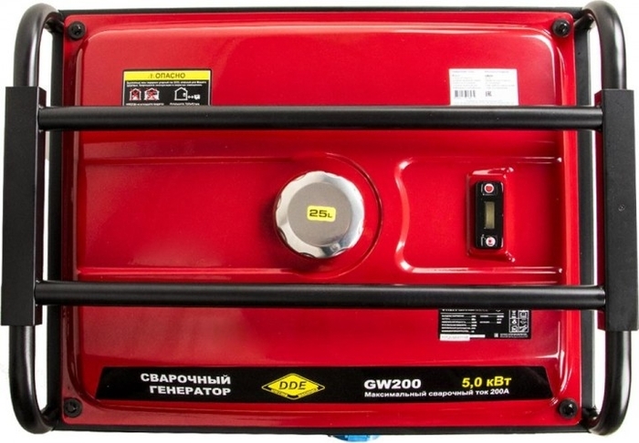 Сварочный генератор DDE GW200 917-484, 5 кВт, Красный №4