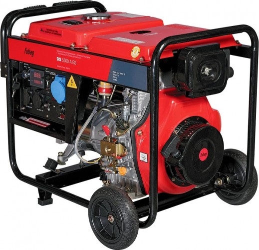 Генератор дизельный с воздушным охлаждением FUBAG DS 5500 A ES 838211, открытый, 5 кВт, Красный детальное изображение - 3