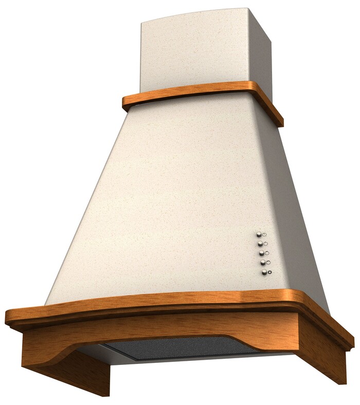 Вытяжка Krona DONATA CPB 600 structural ivory PB, Слоновая кость №4