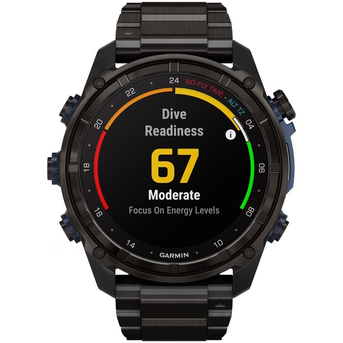 Смарт-часы Garmin Descent Mk3i, 51 мм, Carbon Gray DLC Titanium / DLC Titanium Band, Черный №4