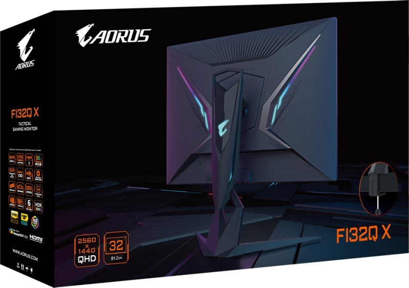 Монитор Gigabyte Aorus FI32Q X, 31,5