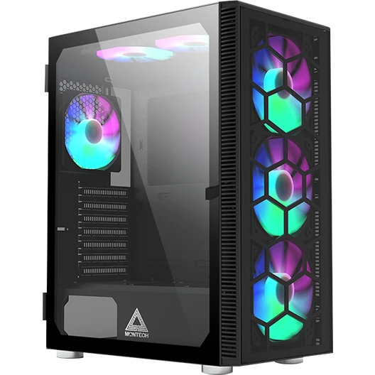 Корпус MONTECH X3 GLASS, Белый детальное изображение - 2