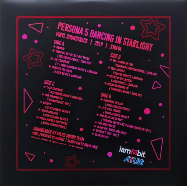 Виниловая пластинка OST – Atlus Sound Team – Persona 5: Dancing in Starlight – Starlight Splatter Red 2LP детальное изображение - 2