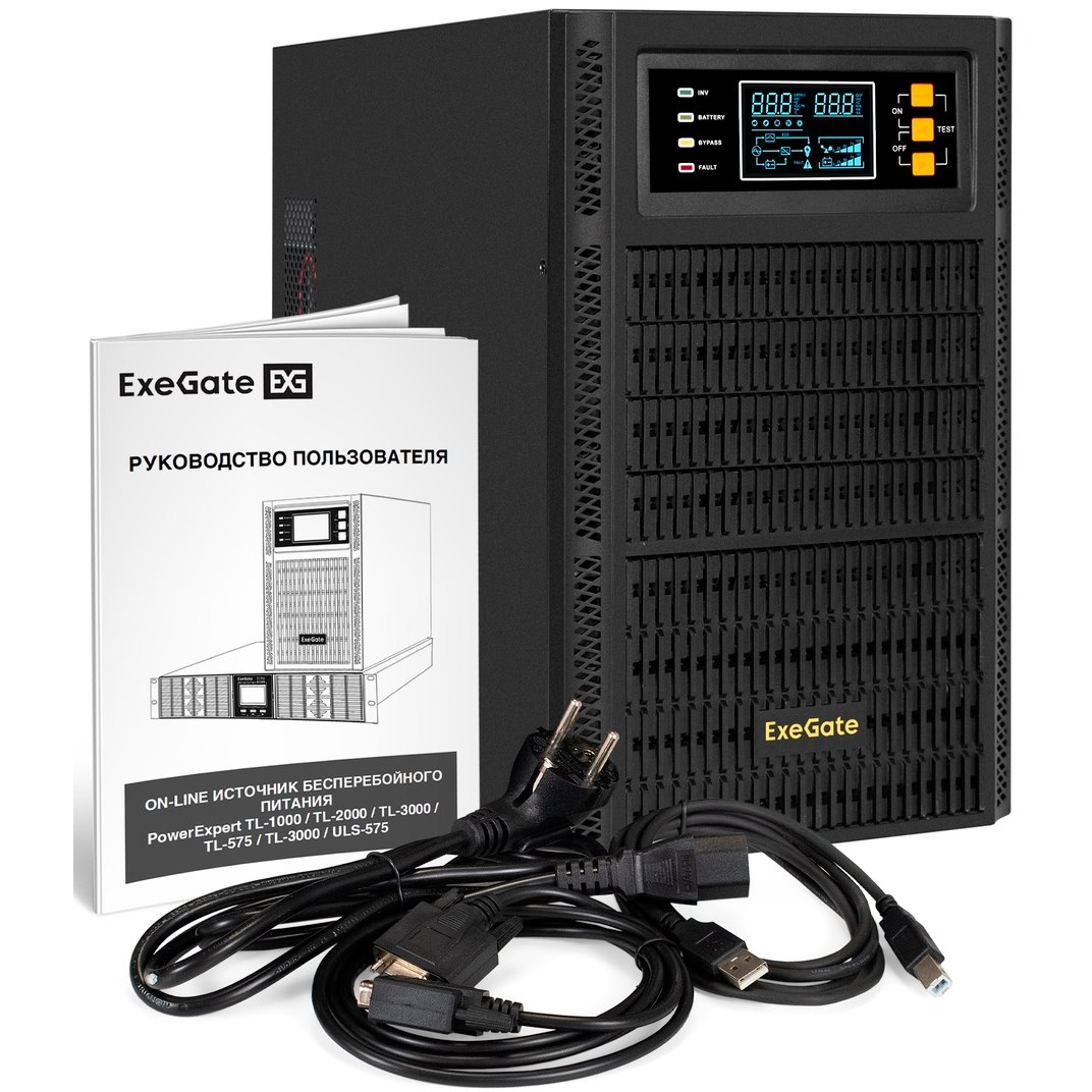 ИБП ExeGate PowerExpert TL-2000.72V.LCD.AVR.3SH.USB.RS232.SNMP детальное изображение - 6