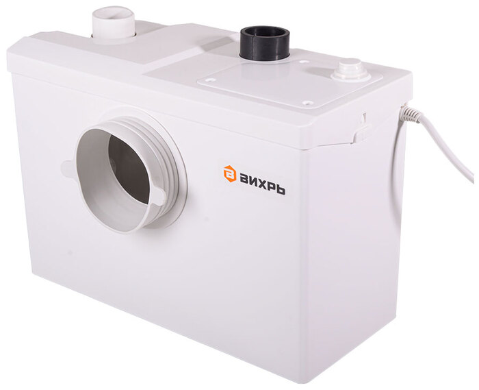 Канализационный насос Вихрь КН-700, 200 л/мин, 100 мм, напор 9 м, d=40 мм, 700 Вт, Белый №1