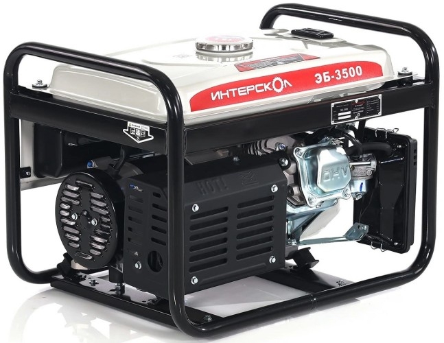 Генератор бензиновый ИНТЕРСКОЛ ЭБ-3500 794.0.0.40, 2.5 кВт, Белый детальное изображение - 4