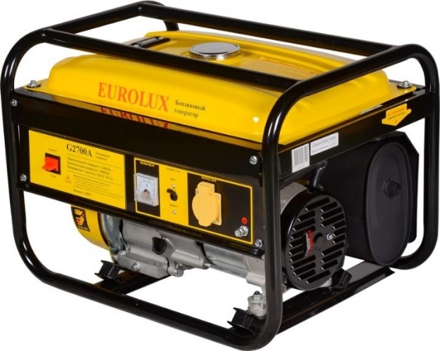 Генератор бензиновый EUROLUX G2700A 64/1/36, 2 кВт, Желтый детальное изображение - 1