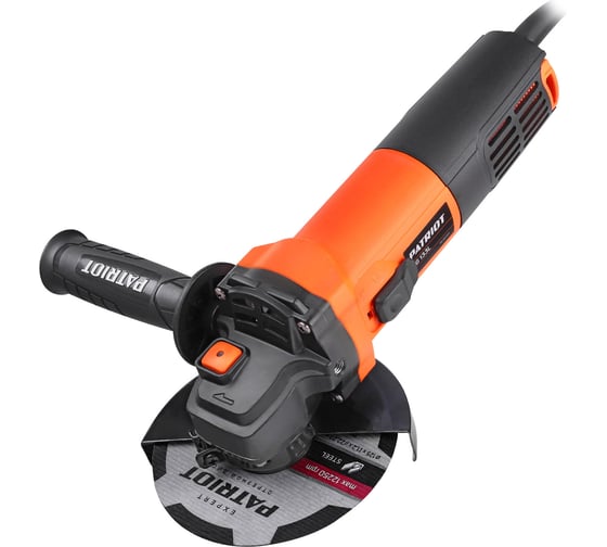 Углошлифовальная машина PATRIOT AG 133L 110301133, 125 мм, 11000 об/мин, 860 Вт детальное изображение - 1